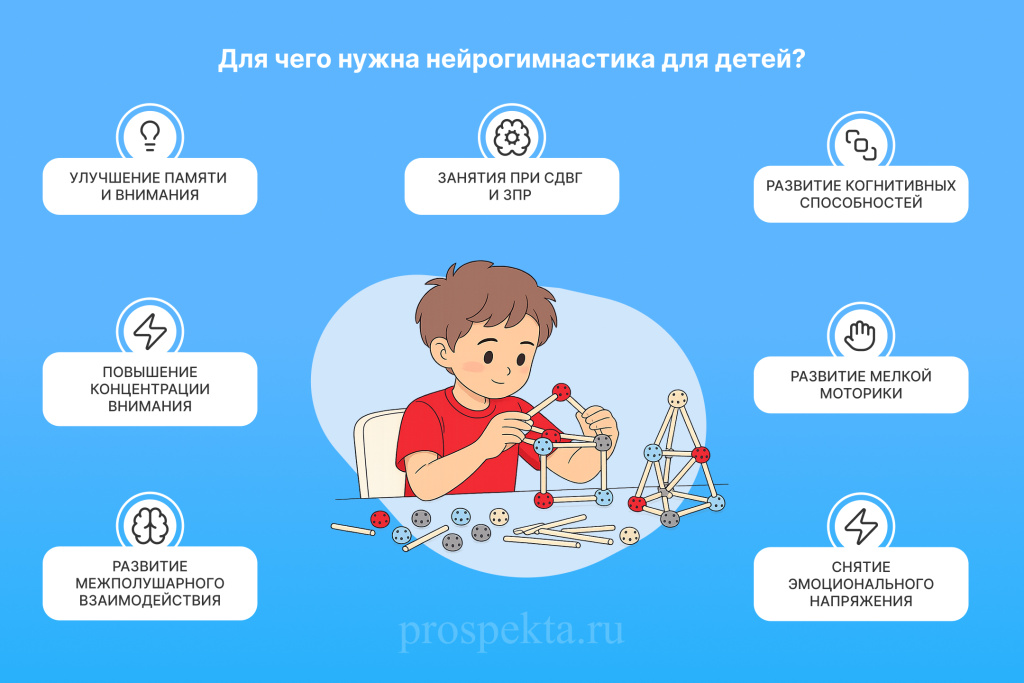 Проспекта: Для чего нужна нейрогимнастика для детей